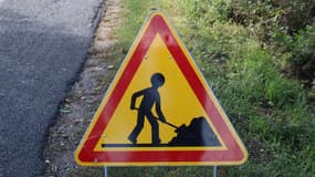Panneau de chantier (photo d'illustration)
