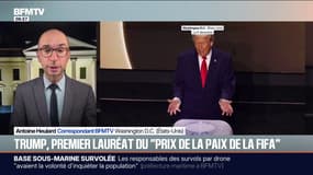 Donald Trump reçoit le "Prix de la paix de la Fifa" à Washington