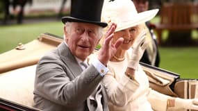 Le roi Charles III et la reine consort Camilla à Ascot, à l'ouest de Londres, le 24 juin 2023 (photo d'illustration)