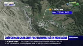 Crévoux: un chasseur polytraumatisé en montagne