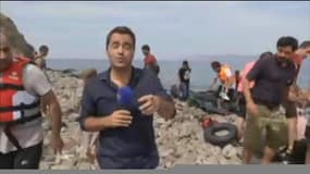 BFMTV suit en direct l'arrivée de migrants sur l'île de Lesbos
