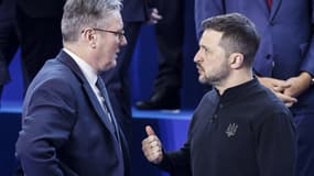 Keir Starmer et Volodymyr Zelensky à Budapest, novembre 2024