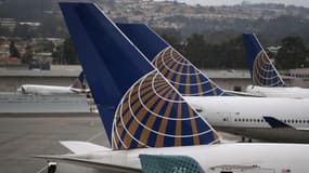 Avions United Airlines à San Francisco, le 8 juillet 2015.