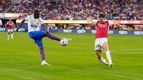 Ousmane Dembélé lors du match amical Arsenal-Barça (5-3), le 27 juillet 2023