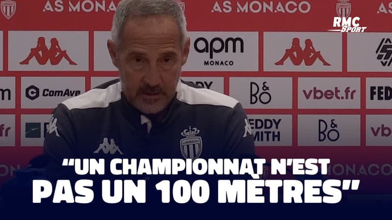 Monaco : "Un championnat n'est pas un 100 mètres" avertit Hütter