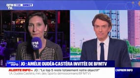JO de Paris 2024: "Pas d'inquiétude" sur la bonne tenue du triathlon dans la Seine, assure Amélie Oudéa-Castéra
