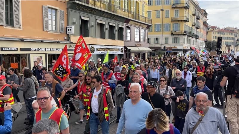 1500 personnes se sont réunies à Nice ce samedi contre la réforme des retraites.