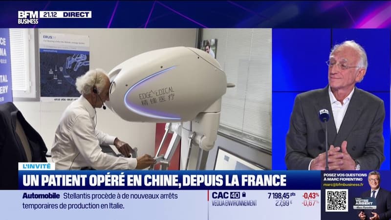 Un patient opéré en Chine, depuis la France