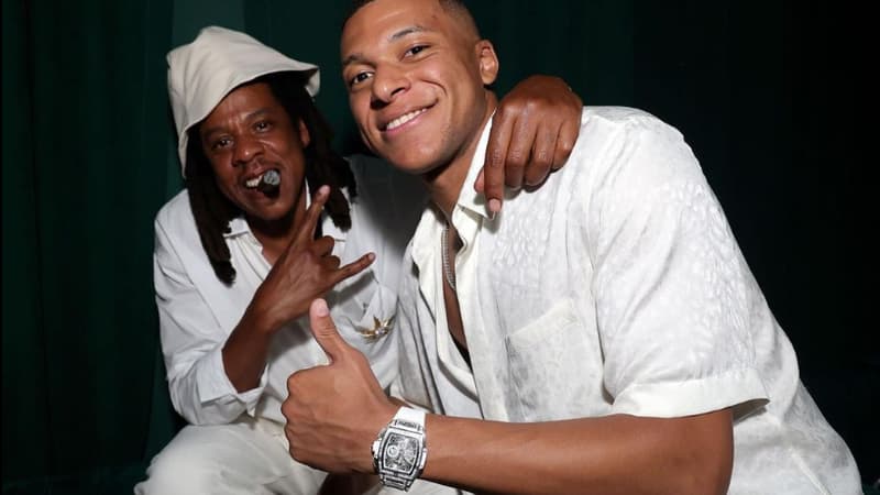 Kylian Mbappé avec Jay-Z