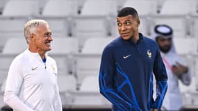 Didier Deschamps avec Kylian Mbappé en décembre 2022