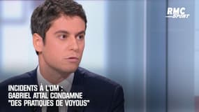 Incidents à l'OM : Gabriel Attal condamne "des pratiques de voyous"