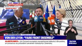 Conseil européen sur l'Ukraine: "Il est très important que nous fassions front ensemble", affirme Ursula von der Leyen