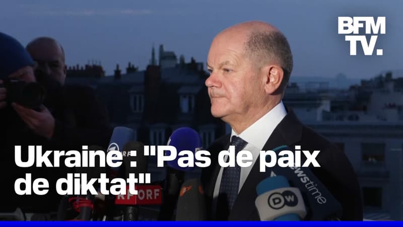 Défense européenne, Ukraine... Le chancelier allemand Olaf Scholz s'exprime après la réunion à l'Élysée