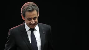 Nicolas Sarkozy a nié mardi sur Canal+ tout financement illégal de sa campagne de 2007, sans contester toutefois qu'il ait pu rencontrer à cette période l'héritière de L'Oréal Liliane Bettencourt et son mari André, décédé fin 2007. /Photo prise le 27 mars