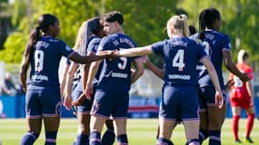 Les joueuses du PSG en avril 2022