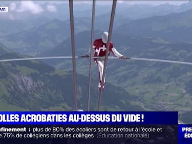 Ces acrobates ont réalisé des numéros à 3000 mètres d'altitude, sans sécurité