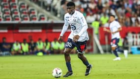 Carlos Baleba avec Lille face à Nice, le 11 août 2023.