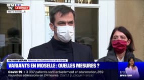 Selon Olivier Véran, le nombre de cas de variants en Moselle "est désormais estimé à plus de 100 nouveaux cas par jour"