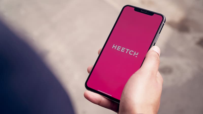 Un client ouvre l'application Heetch sur un smartphone. (Illustration)