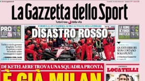 La Une de la Gazzetta dello Sport