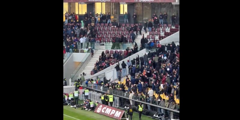 Incidents dans les tribunes du stade Saint-Symphorien pendant Metz-OM le 4 octobre 2025