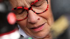 La mère de Vincent Lambert, Viviane Lambert, le 19 mai 2019 devant l'hôpital Sebastopol de Reims