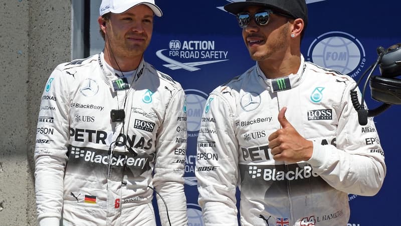 Nico Rosberg et Lewis Hamilton