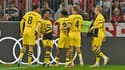 La joie des joueurs de Dortmund face au Bayern, le 30 mars 2024.