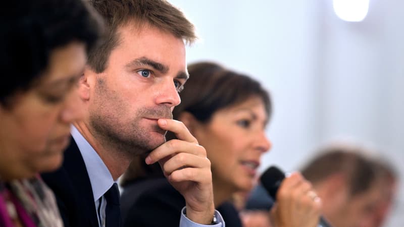 Bruno Julliard et Anne Hidalgo en octobre 2013 à Paris.