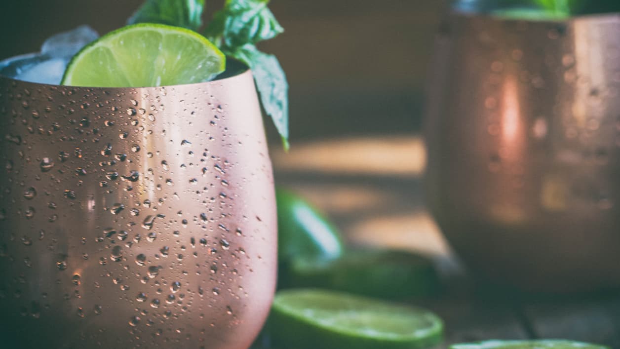 Un Moscow Mule. Un Moscow Mule.