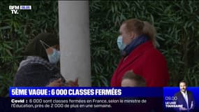 5ème vague: 6.000 classes fermées en France