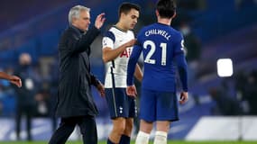 José Mourinho et Sergio Reguilon