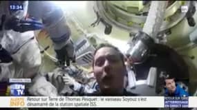 Depuis le vaisseau Soyouz, Thomas Pesquet raconte sa descente vers la Terre