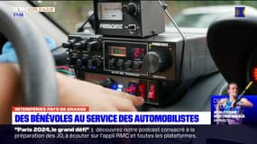 Intempéries: des bénévoles au service des automobilistes dans les Alpes-Maritimes