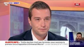 Jordan Bardella: "Nous sommes la première force d'opposition à Emmanuel Macron, cette élection n'est pas terminée"