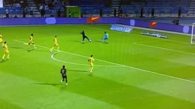 N'Golo Kanté proche de marquer lors du match entre Al-Ittihad et Al-Khaleej (1-1, championnat d'Arabie saoudite), le 16 mai 2024