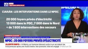 Tempête Ciaran: 20.000 foyers privés d'électricité dans le Nord et le Pas-de-Calais