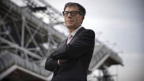 Serge Lasvignes devant le Centre Pompidou, le 16 avril 2015