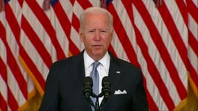 Joe Biden ce lundi depuis Washington.