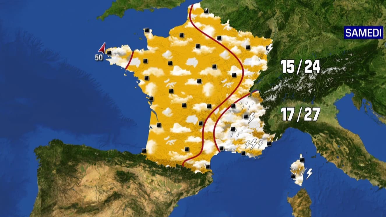 La météo du samedi 3 septembre 2022.