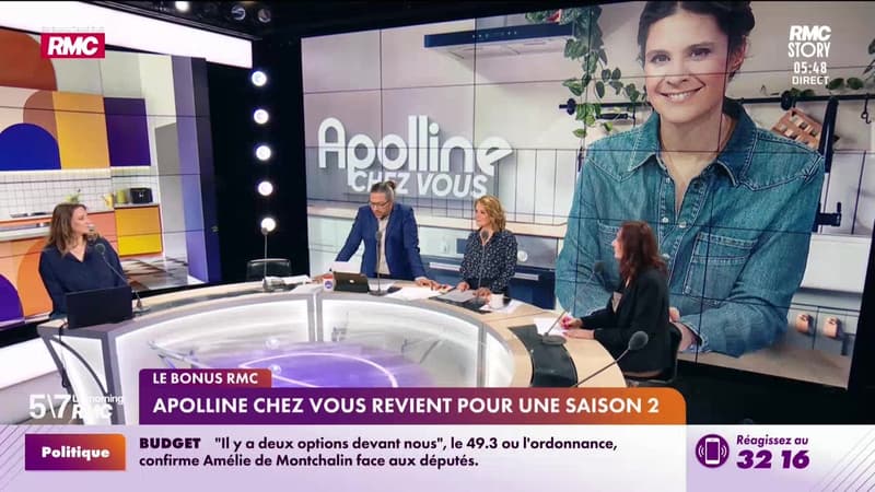 Le bonus RMC : Apolline chez vous revient pour une saison 2 - 16/01
