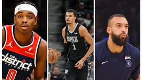 Bilal Coulibaly, Victor Wembanyama et Rudy Gobert