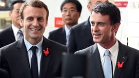 Manuel Valls et Emmanuel Macron 