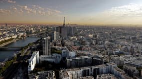 Vue aérienne sur Paris.