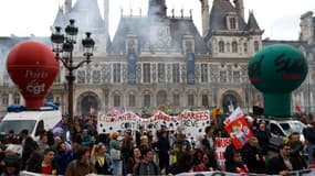 Une manifestation devant l'Hôtel de ville de Paris, le 20 avril (photo d'illustration).