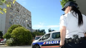 Une patrouille de police dans le quartier des Oliviers à Marseille - Image d'illustration