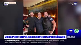 Vieux-Port: un policier sauve la vie d'un septuagénaire