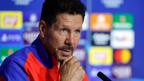 Diego Simeone en conférence de presse, à Madrid le 22 octobre 2024