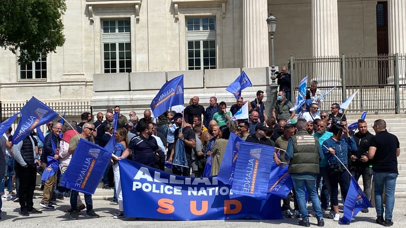 Les policiers se mobilisent à Marseille pour leur collègue mis en examen pour "homicide volontaire".