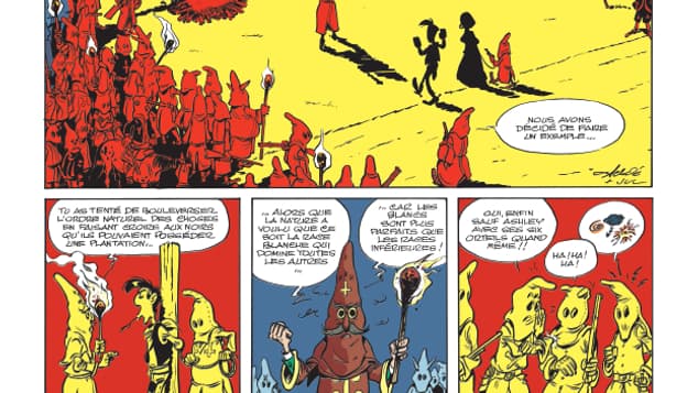 L'une des planches du prochain "Lucky Luke"